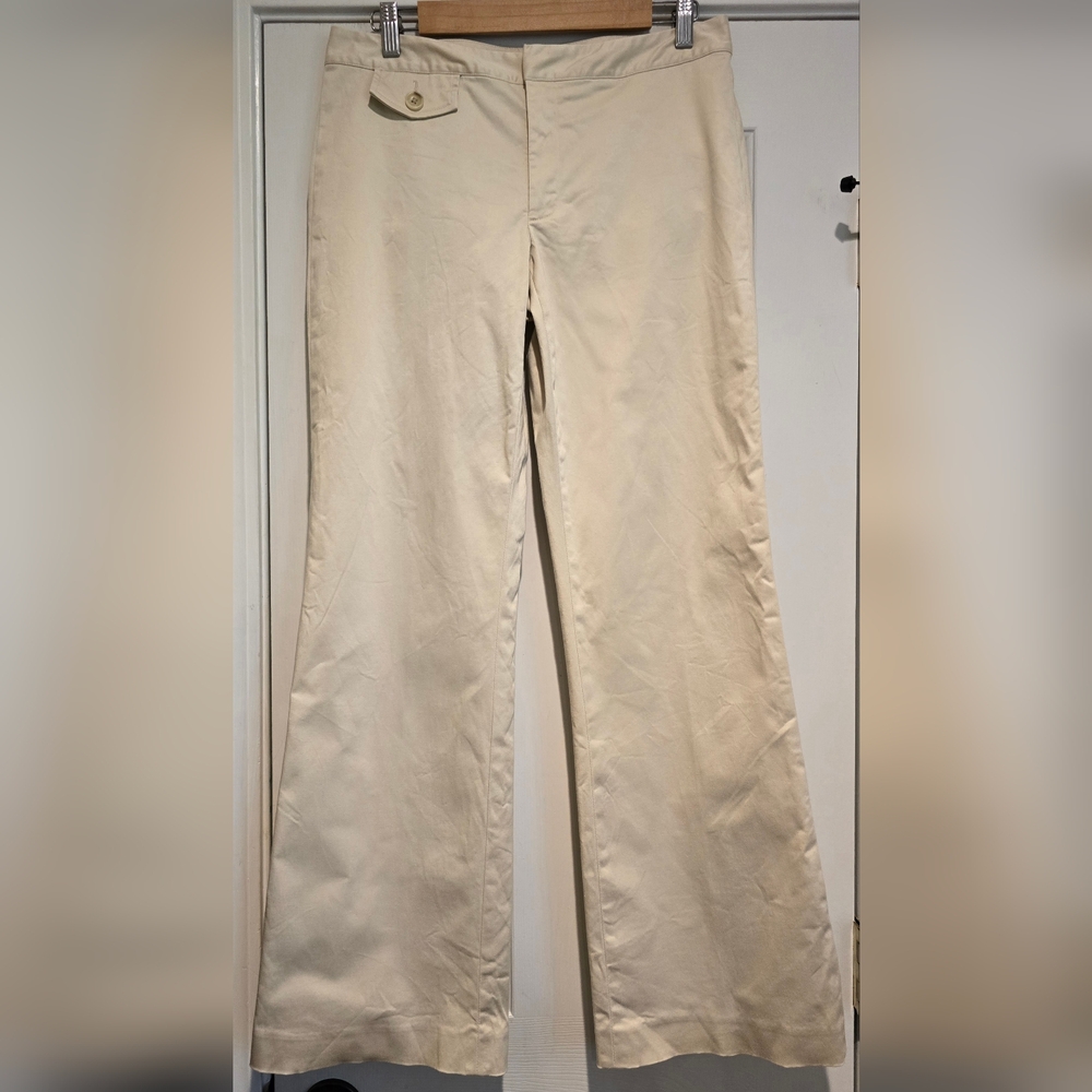 Women's vintage Banana Republic stretch khaki pants Size 8 cotton spandex